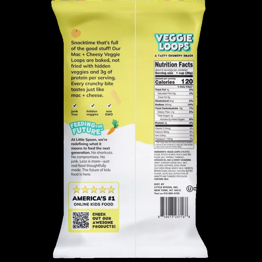 Veggie Loops - Mac + Cheesy