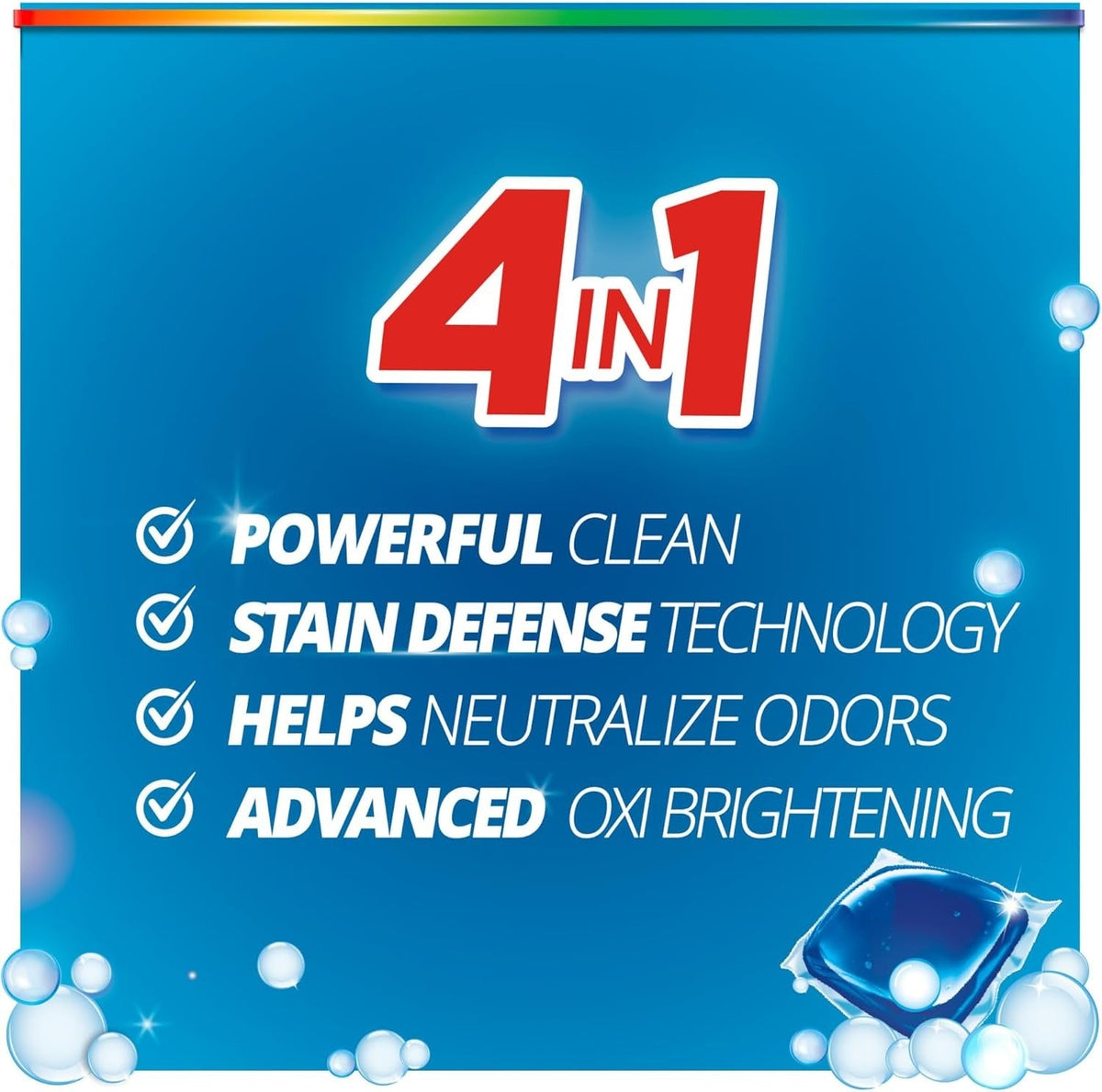 Laundry Pods 4-In-1 Duo Oxi + Odor Fighter (17 CT)