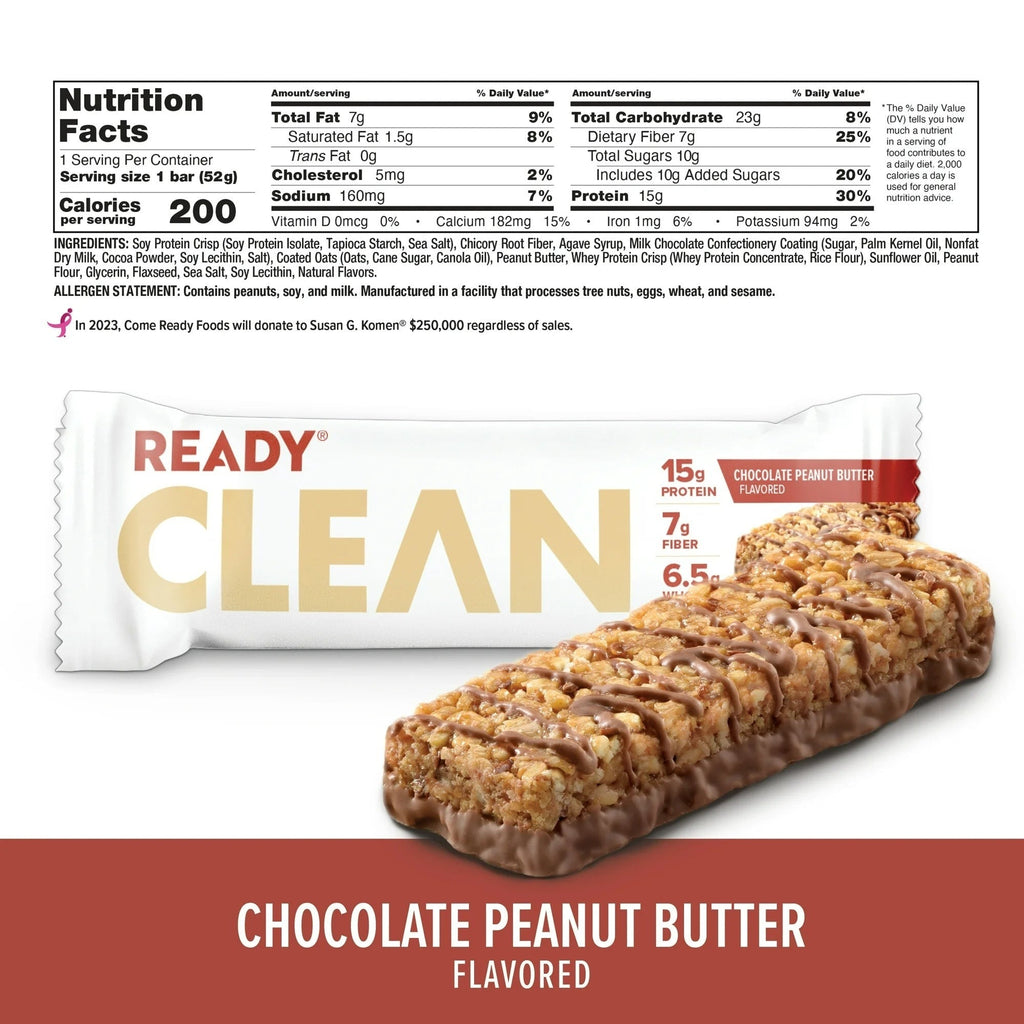 Clean Chocolate Peanut Butter Protein Bar (5 CT)