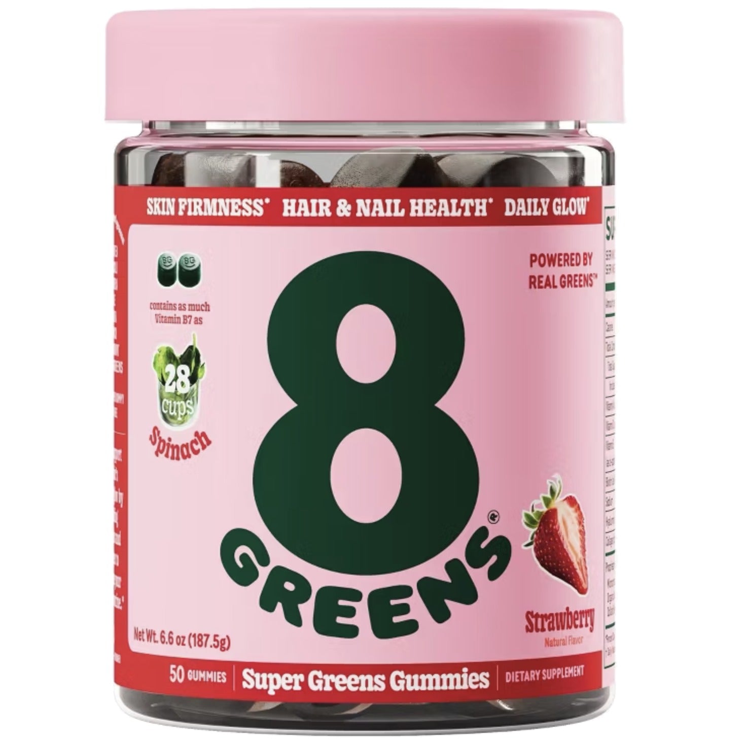 Skin Gummies With Collagen & Biotin Dietary Supplement - Strawberry
