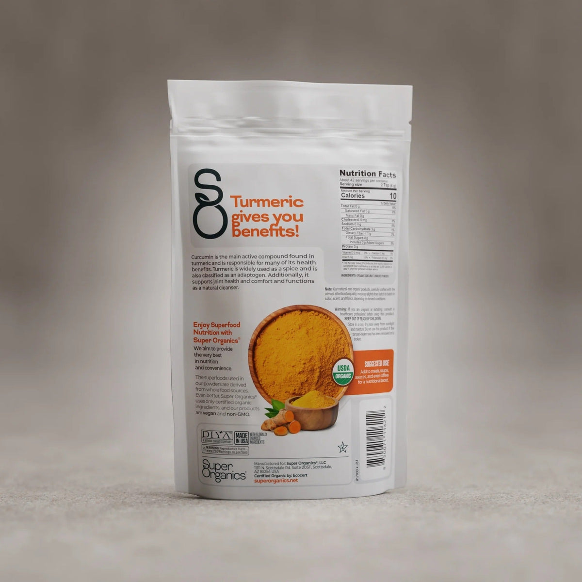 Organic Turmeric Root Powder