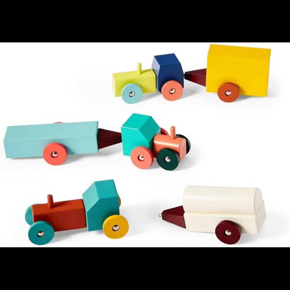 Tractor Wooden Toy Set