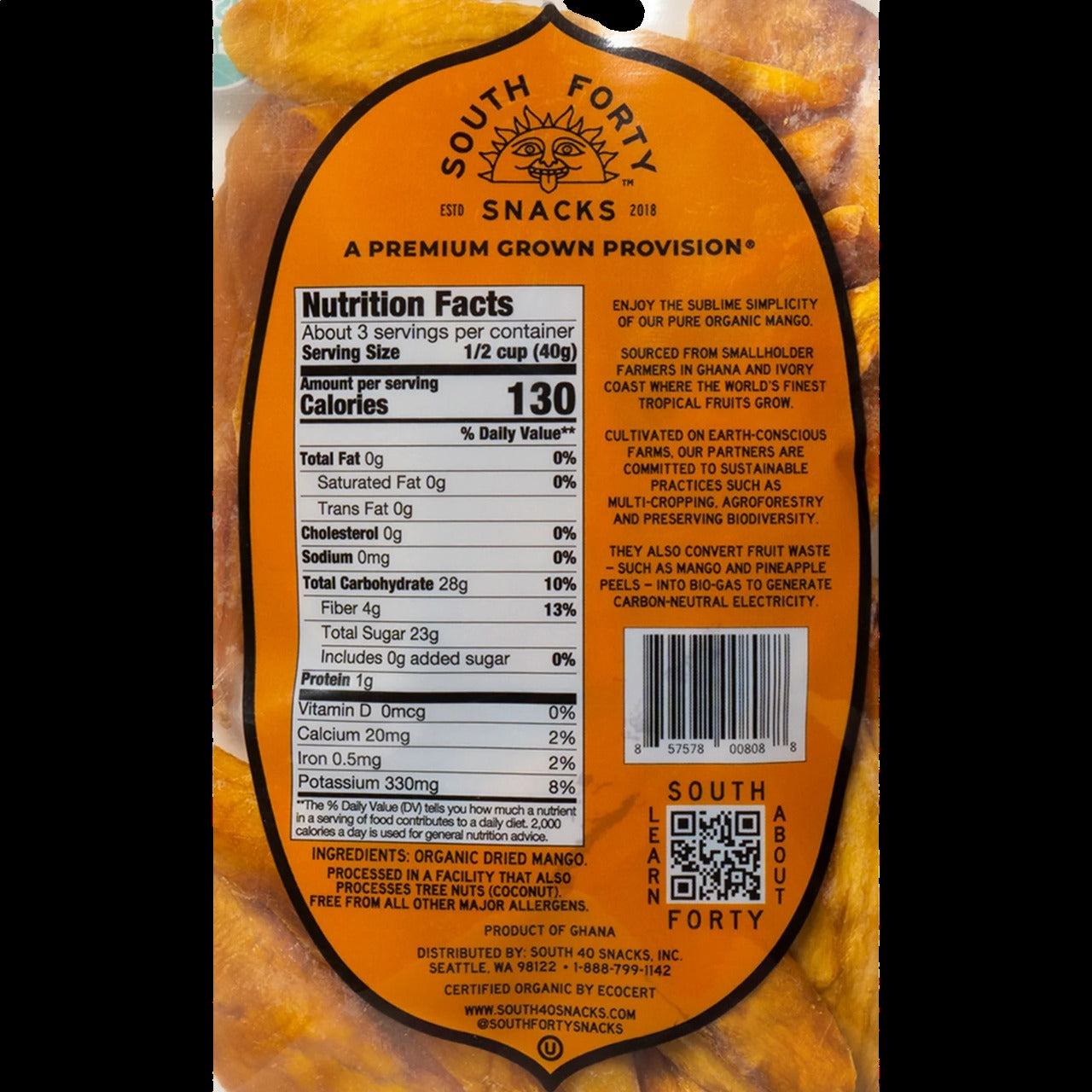 Organic Mango Strips