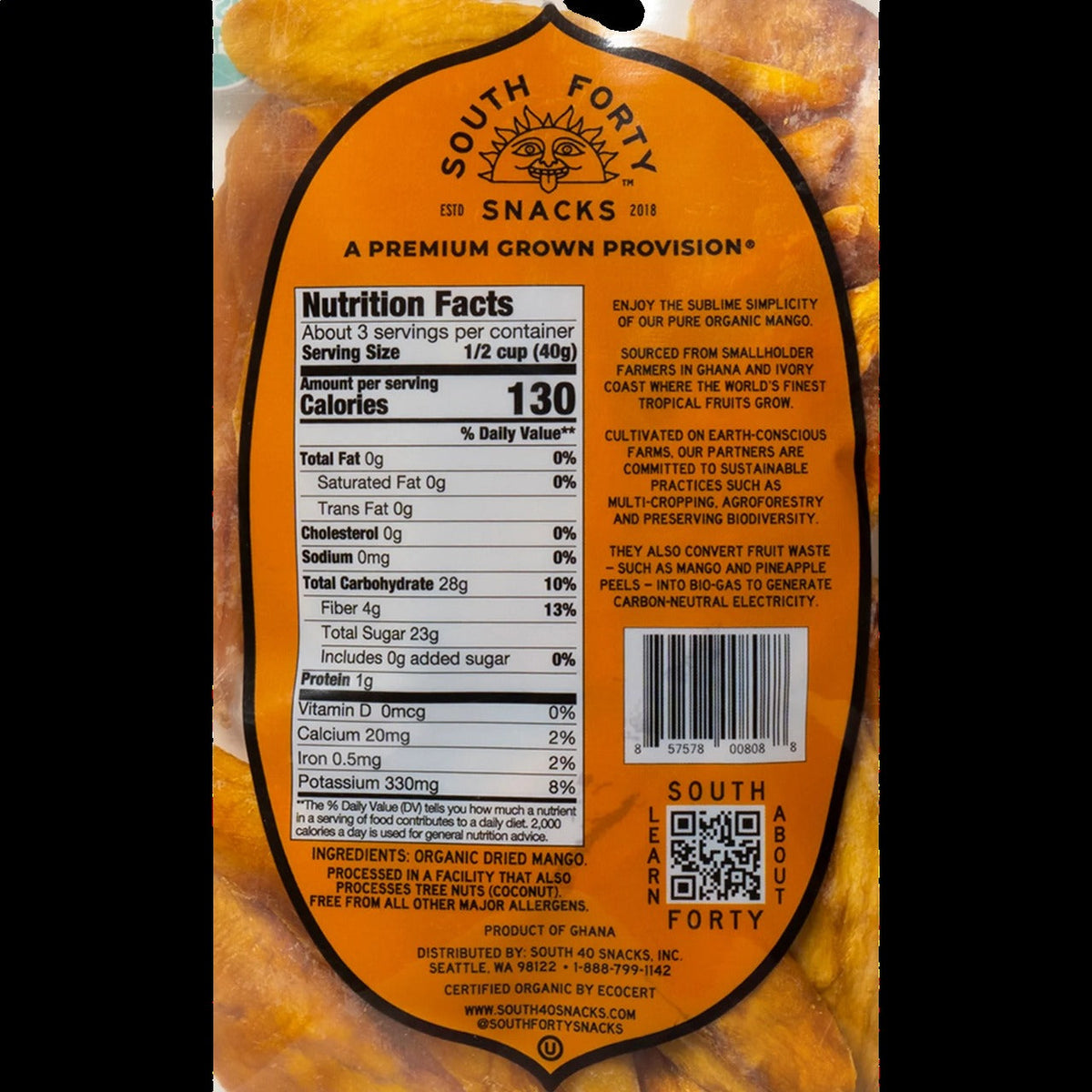 Organic Mango Strips