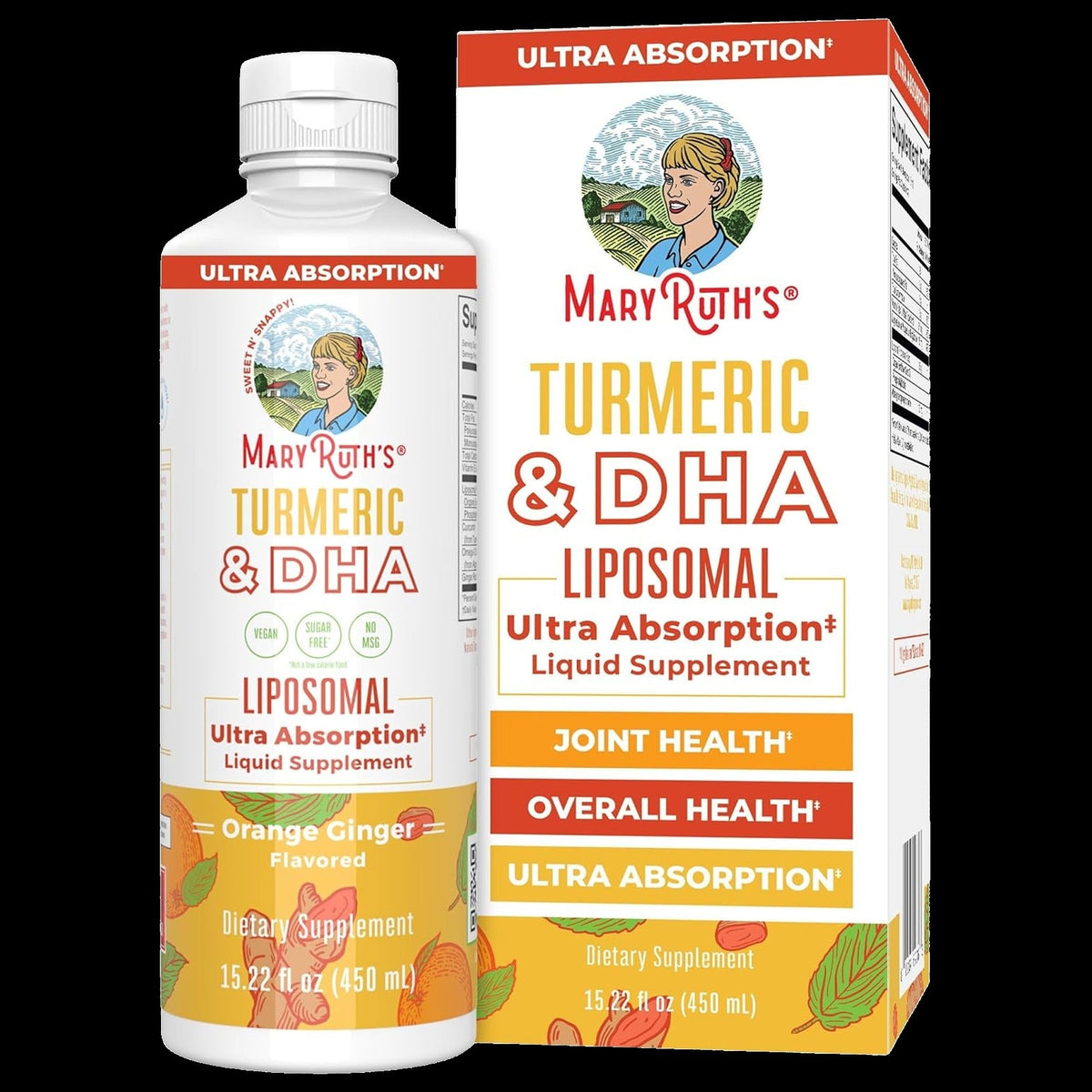 Turmeric & DHA Liposomal - Orange Ginger