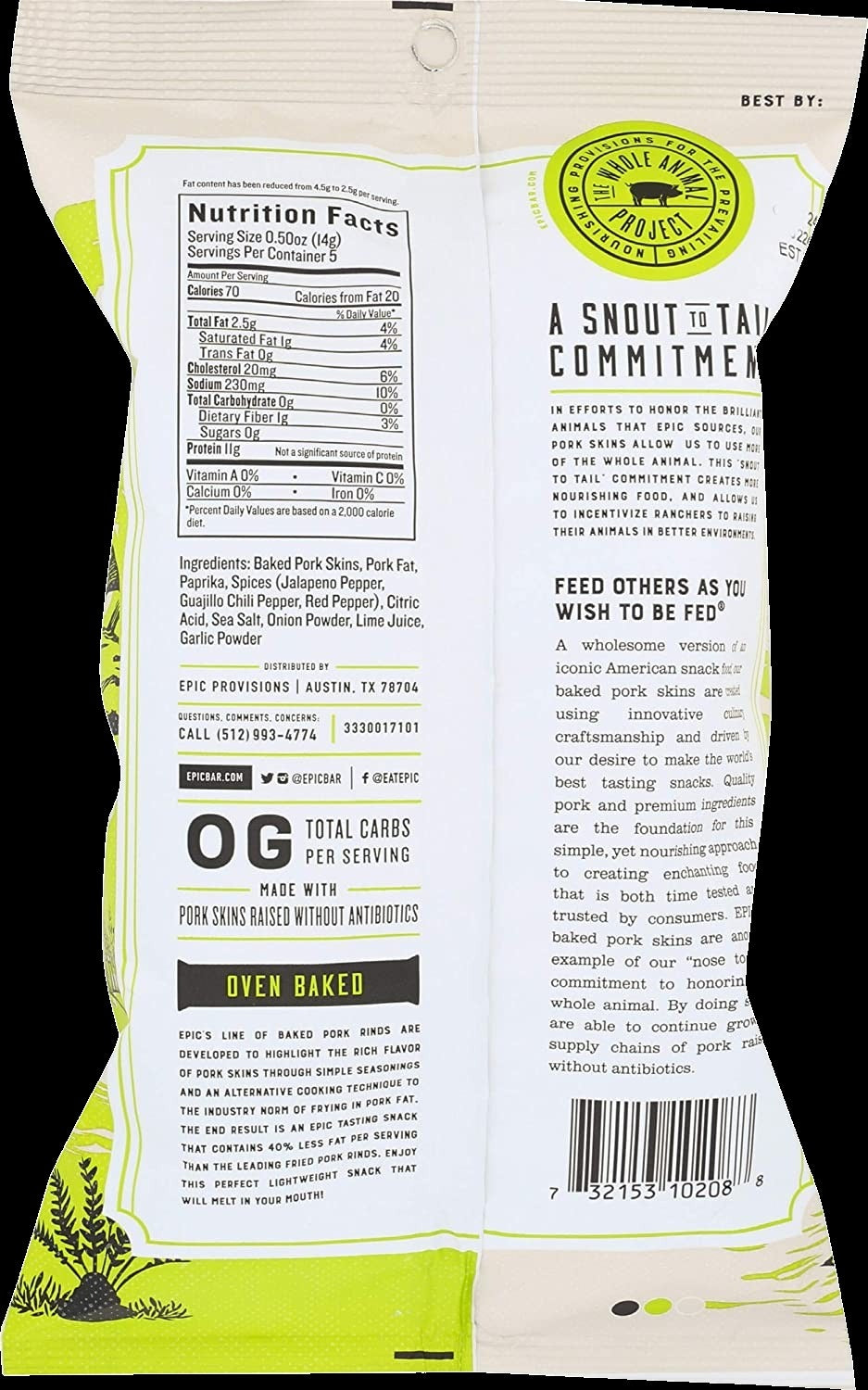 Chili Lime Pork Rinds (4 Pack)