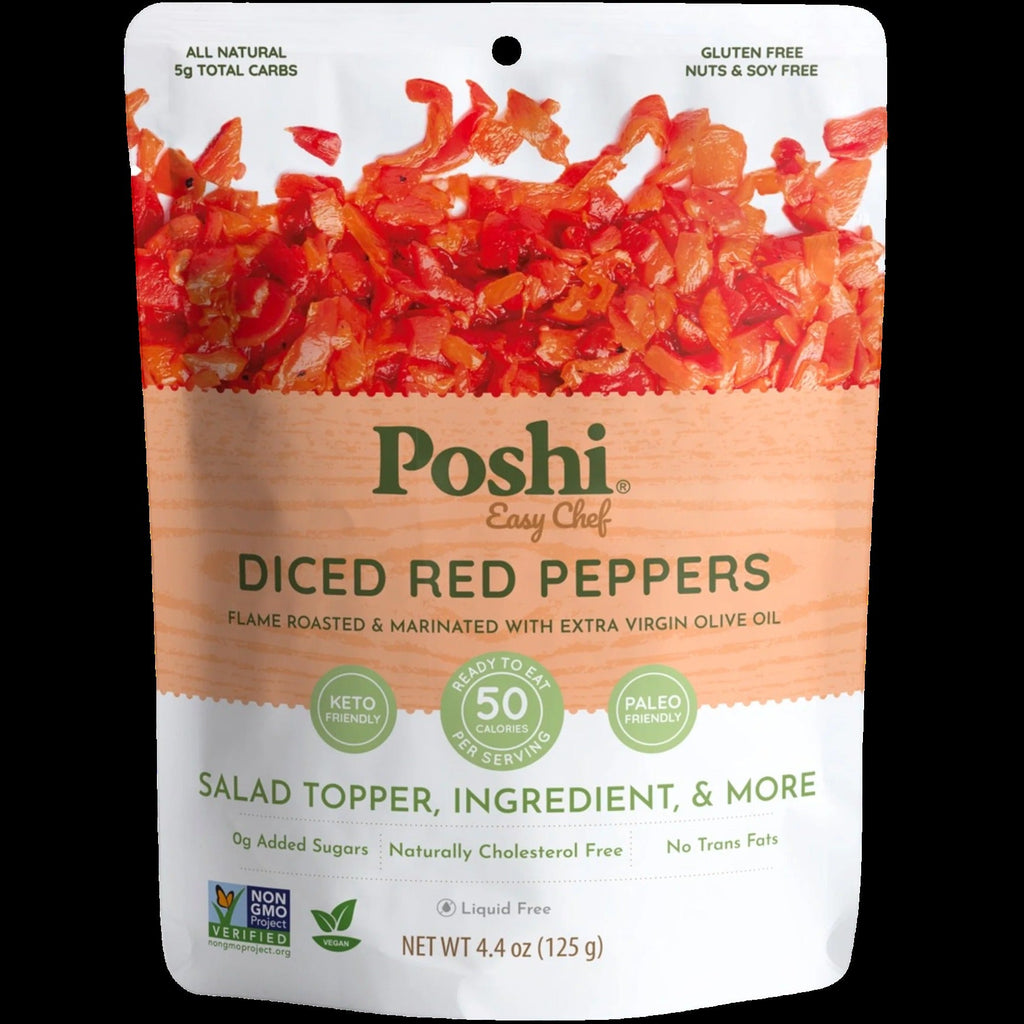 Diced Red Peppers in Extra Virgin Olive Oil (10 Pack)