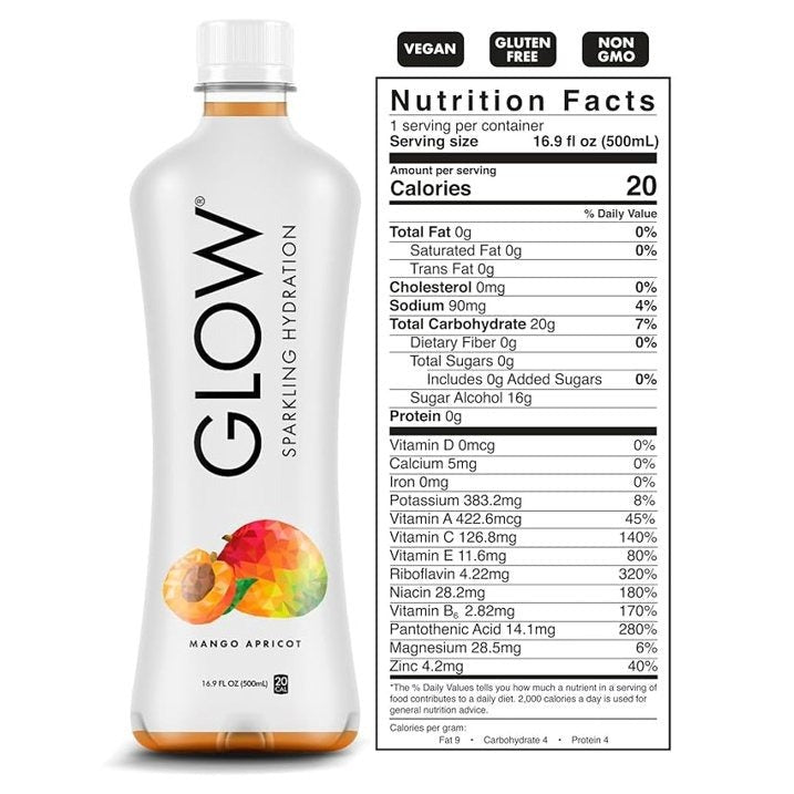 Mango Apricot Sparkling Hydration Drink (12 Pack)