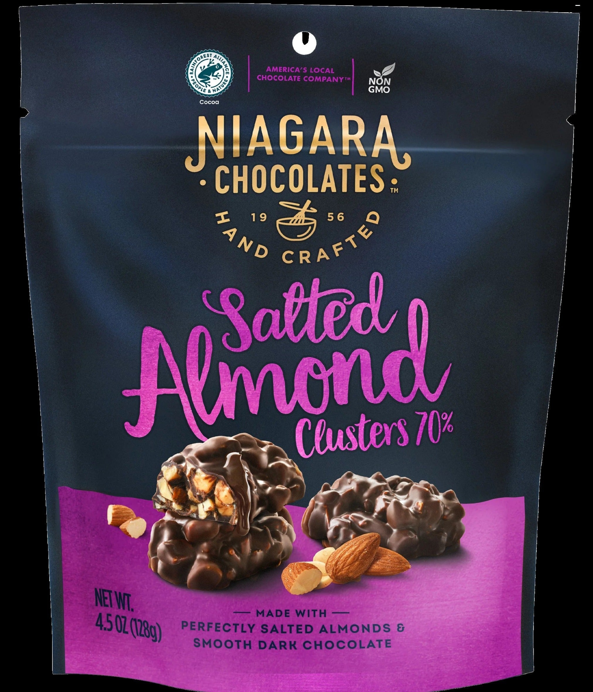 Dark Chocolate Salted Almond Clusters
