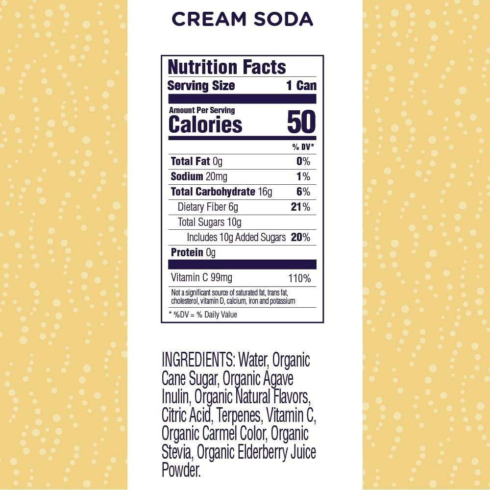Organic Prebiotic Cream Soda (12 CT)