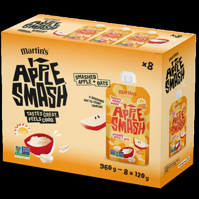 Apple & Oats Apple Sauce Pouches (8 CT)