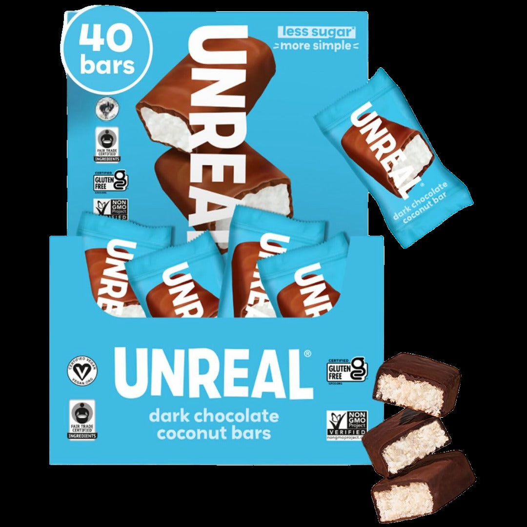 Dark Chocolate Coconut Bars (40 Pack)