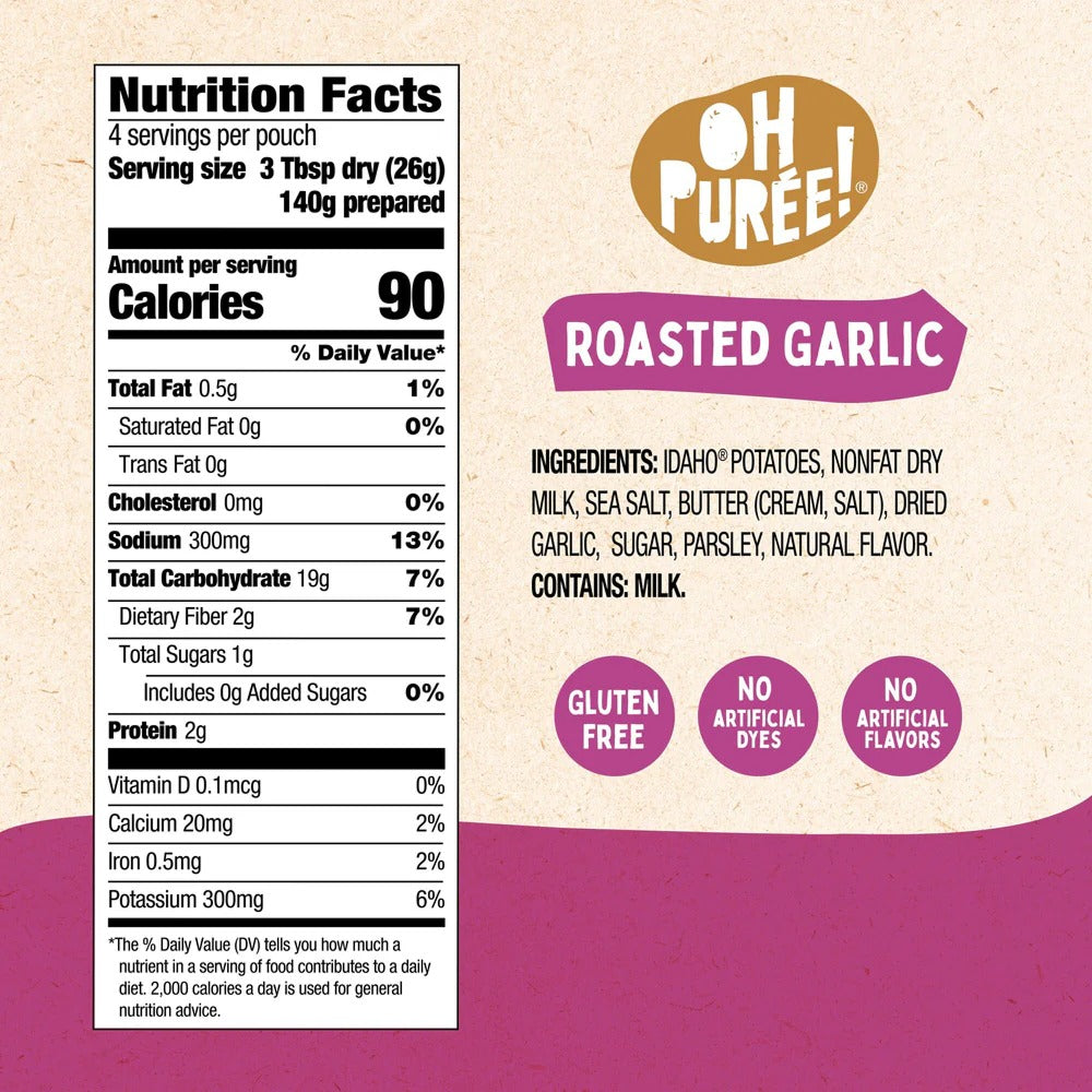 Roasted Garlic Instant Mashed Potatoes