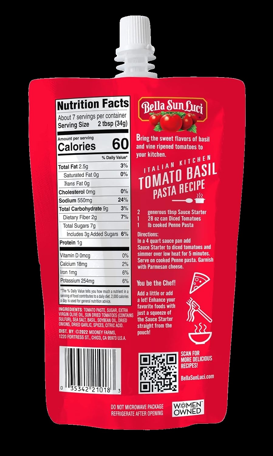 Tomato and Basil Sauce Starter (8 Pack)