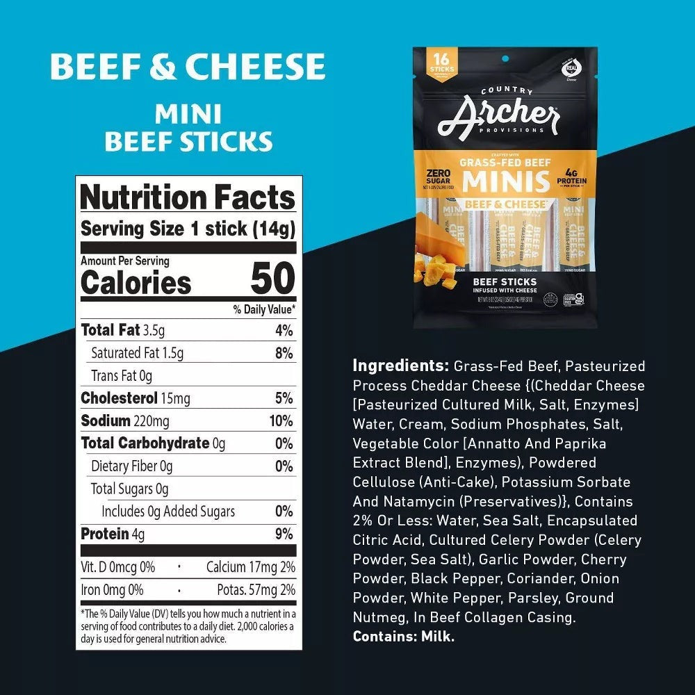Beef Jerky & Cheese Sticks