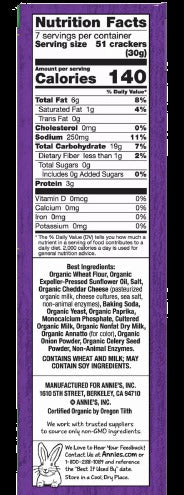 Crackers Cheddar Bunnies
