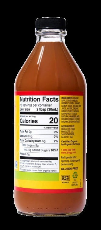 Organic Apple Cider Vinegar Citrus Ginger