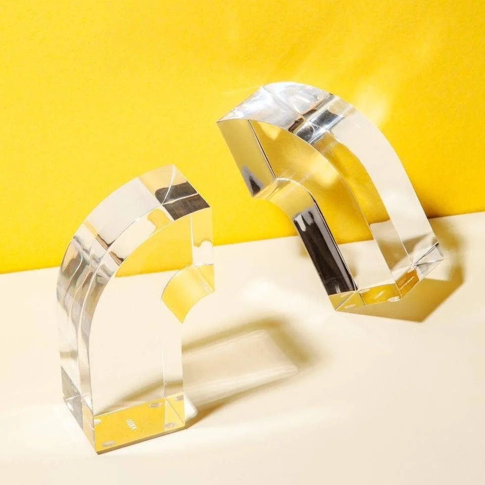 Acrylic Arc Bookends