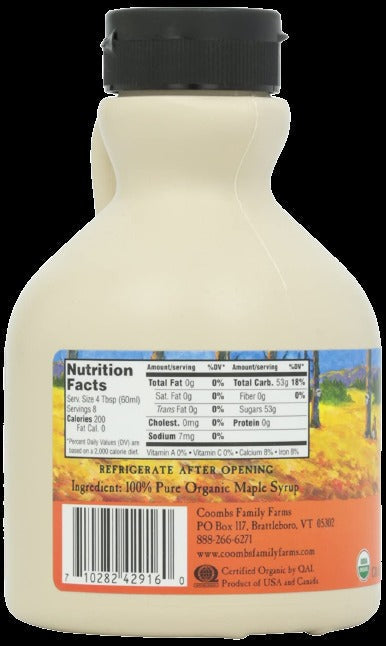 Grade A Organic Maple Syrup