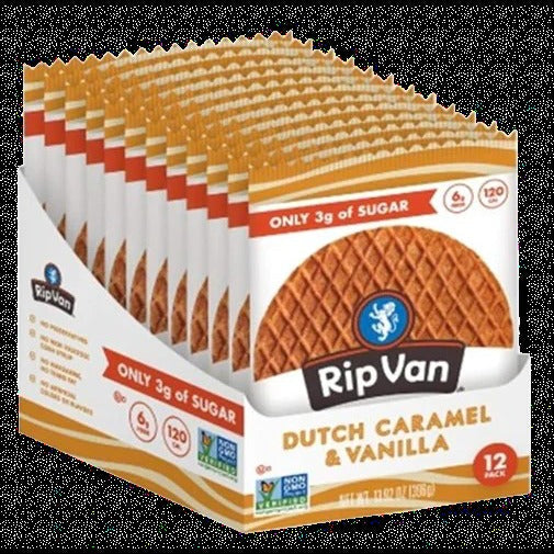 Dutch Caramel & Vanilla Wafels (12 Pack)