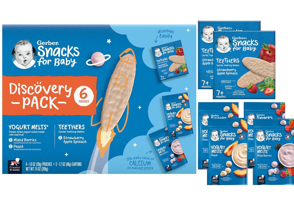 Snacks for Babies - Discovery Pack - Yogurt Melts and Teethers (6 Pack)