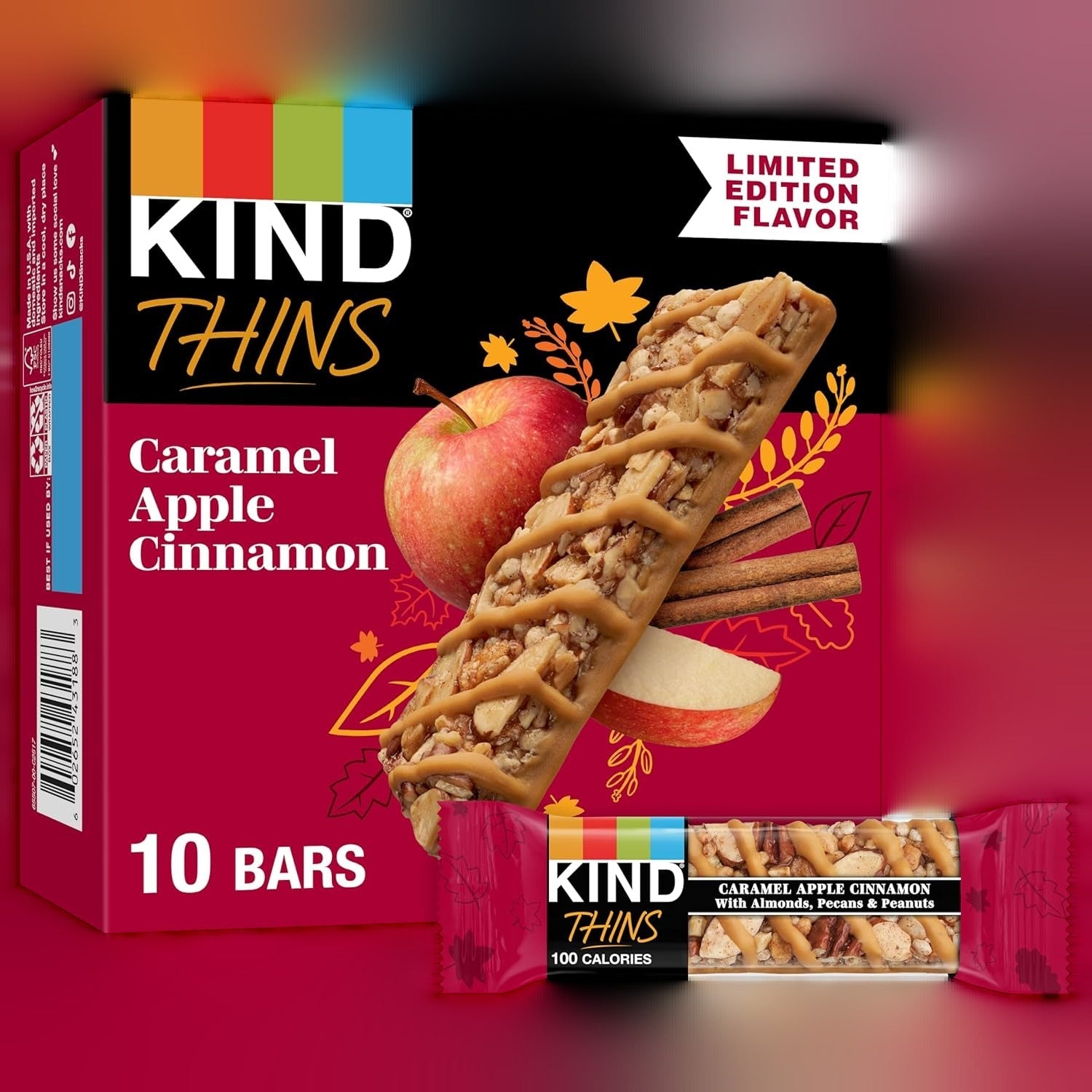 Caramel Apple Cinnamon Bars (10 CT)