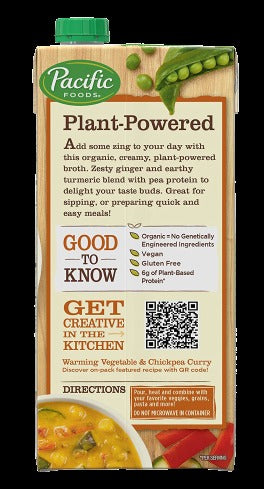 Ginger & Turmeric Organic Creamy Plant-Based Broth