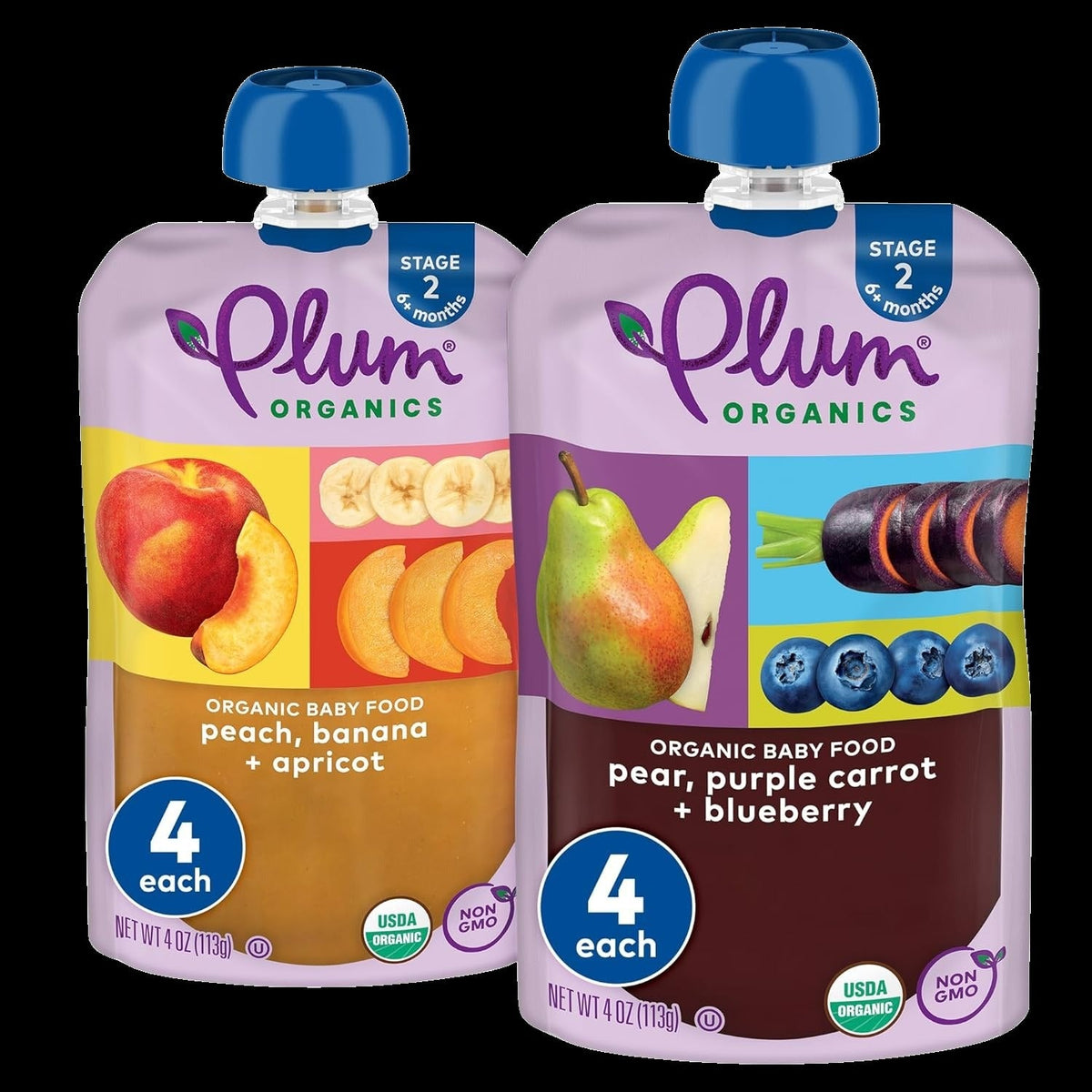 Fruits & Veggie Blends Organic Baby Food (8 Pack)