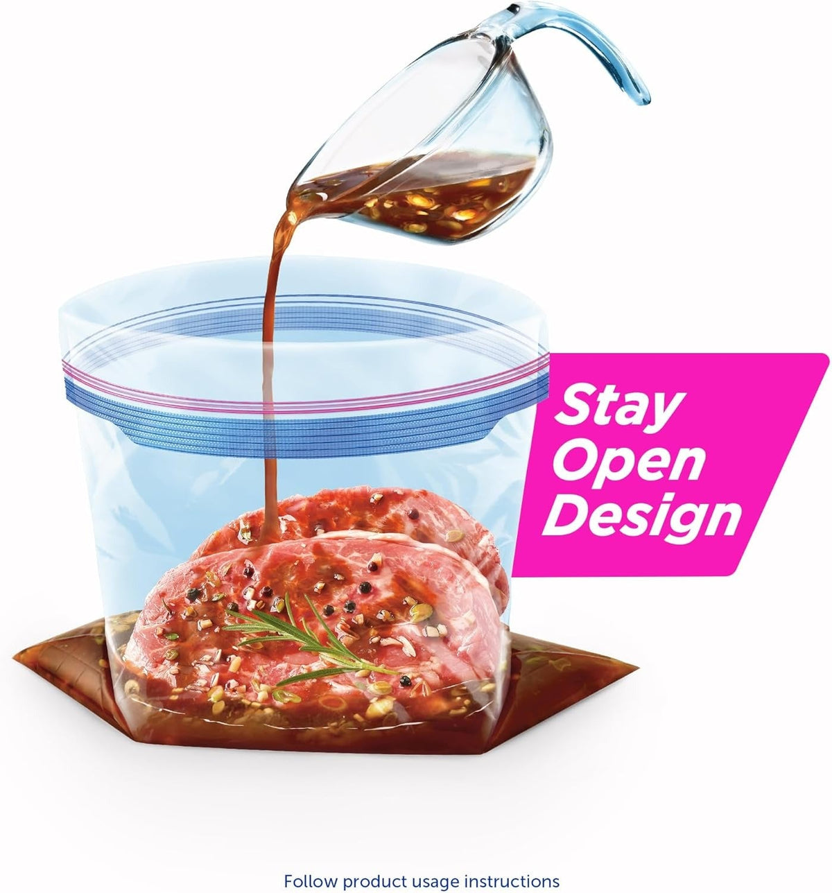Stand Up Stay Open Freezer Gallon (14 CT)