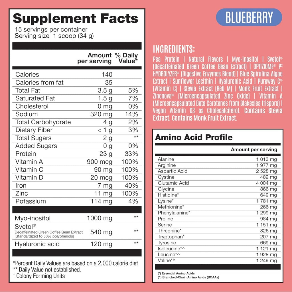 Fitmingo Blueberry Plant-Based Protein Powder