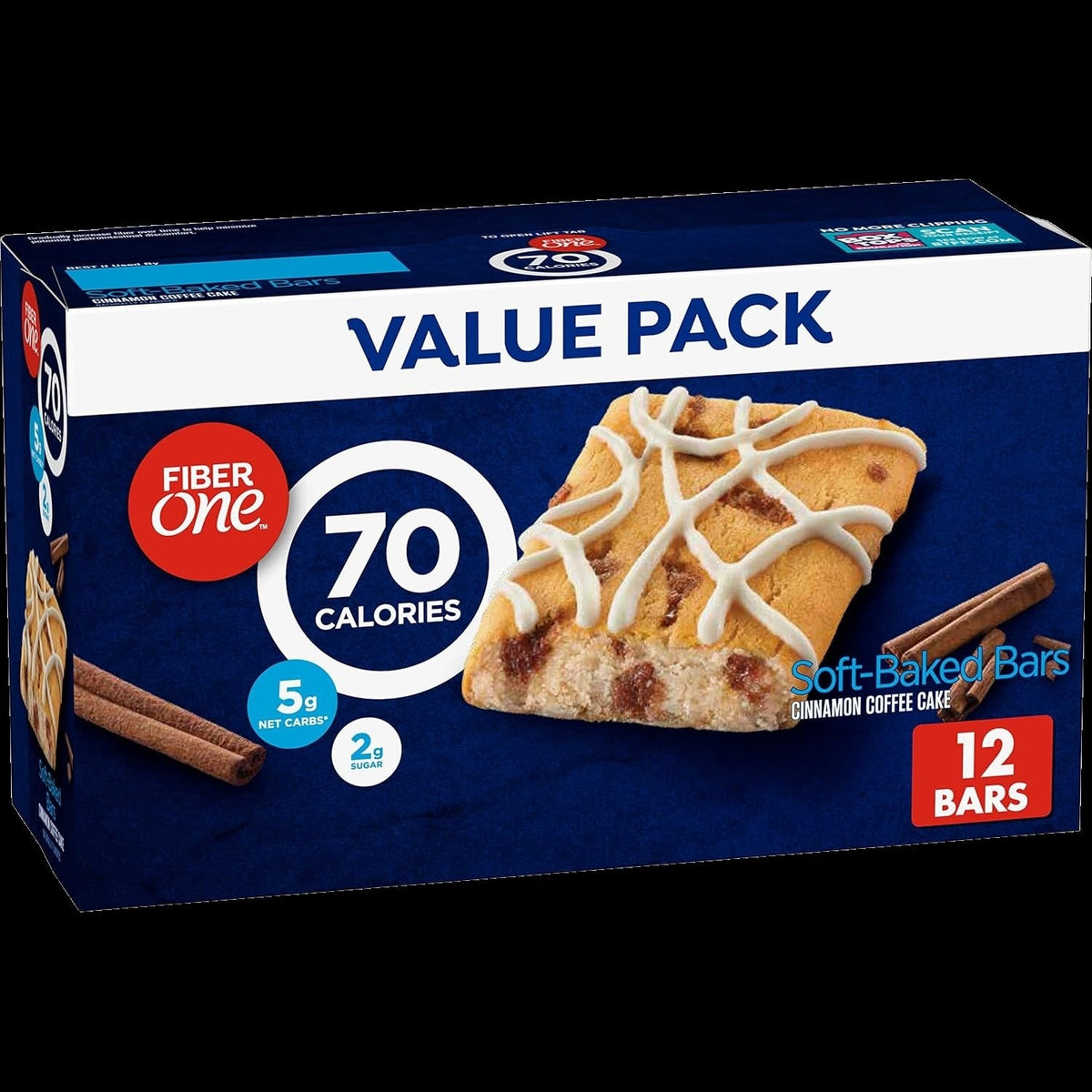 Fiber One Baked Bars Cinnamon Coffee Cake (12 CT)