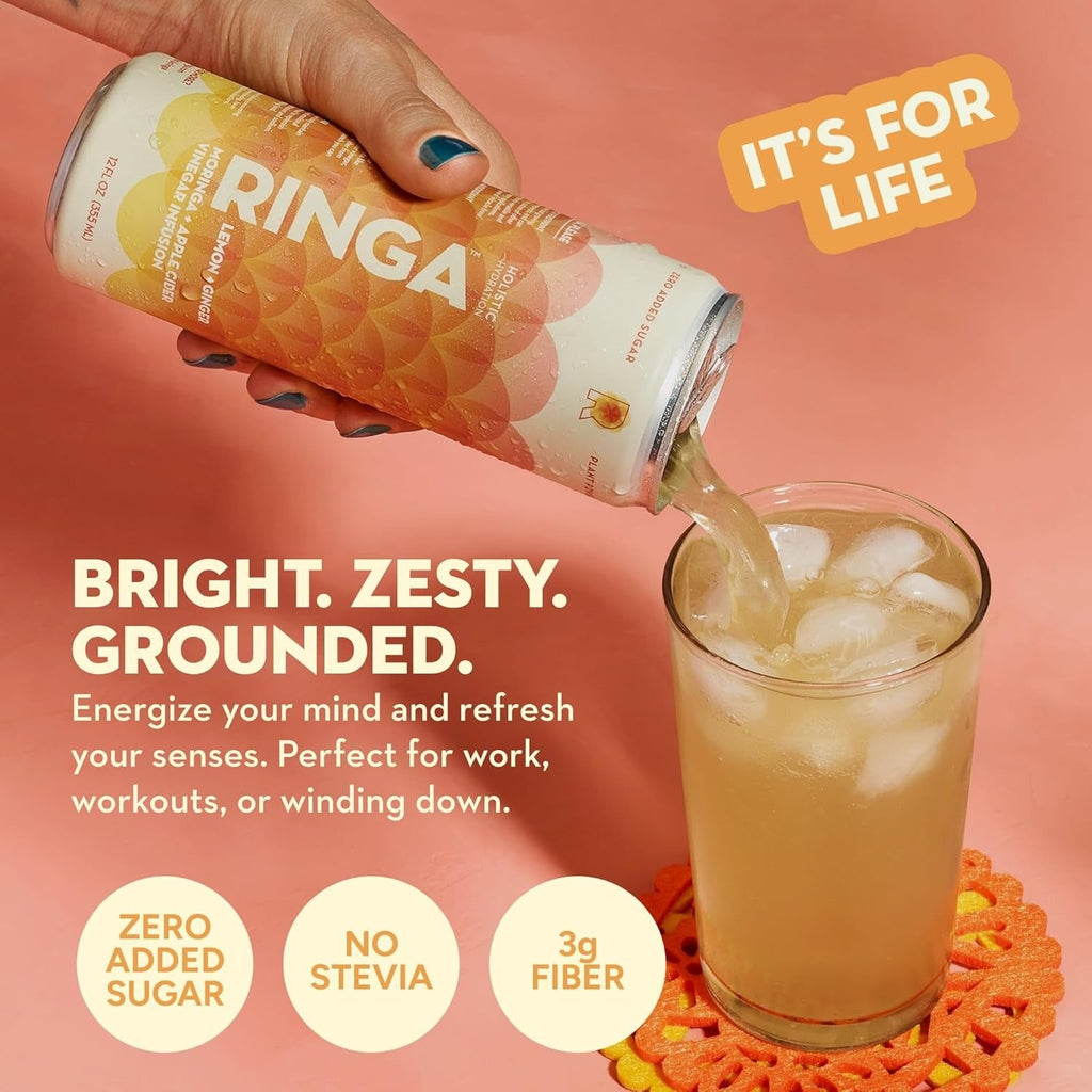 Lemon Ginger Sparkling Hydration Drink (12 Pack)