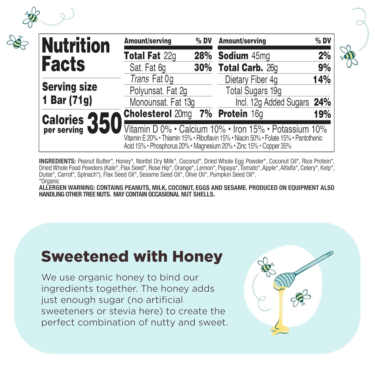 Coconut Peanut Butter Refrigerated Protein Bar (8 CT)
