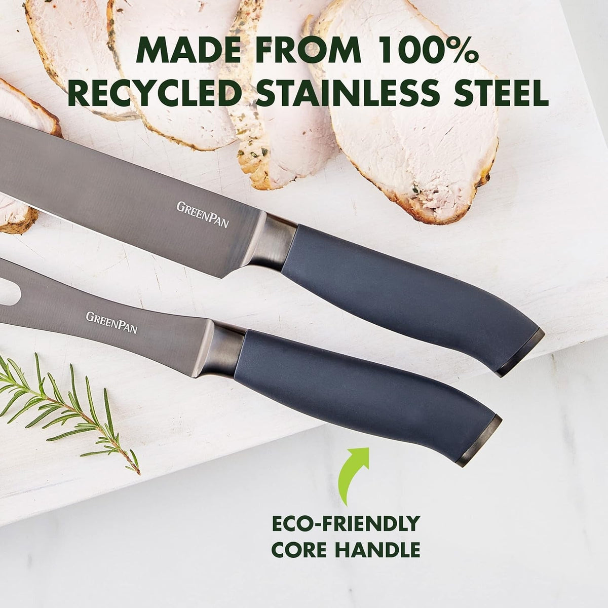 Titanium Carving Set - Grey