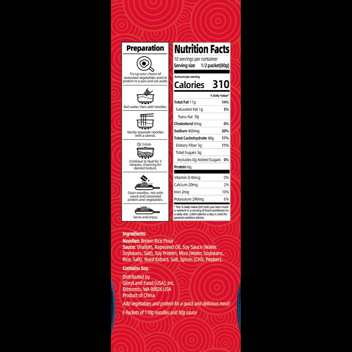 Shallot Stir Fry Noodle Kit (10 Pack)