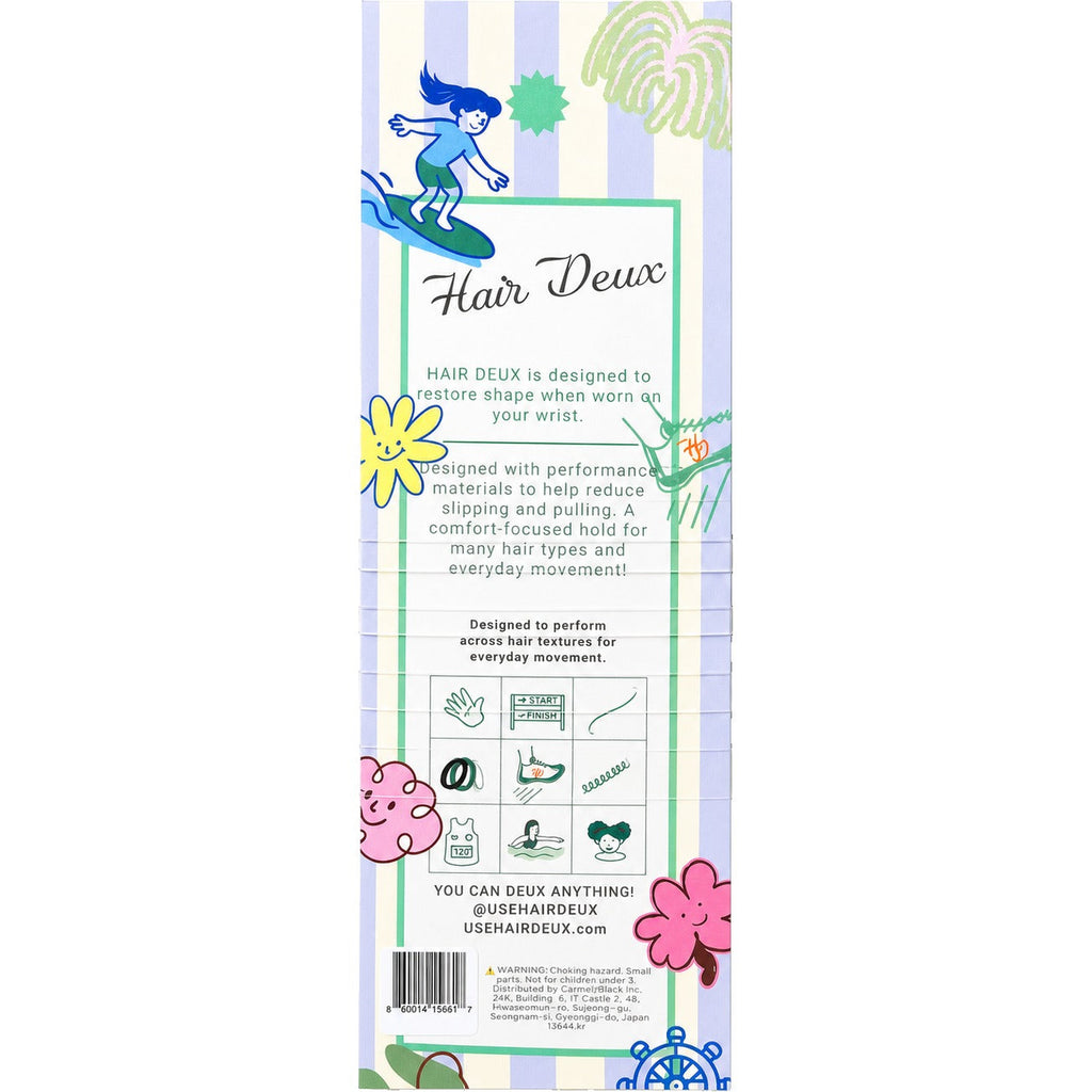 Eco-Friendly Kid Hair Ties - Little Lassies Clear (10 CT)
