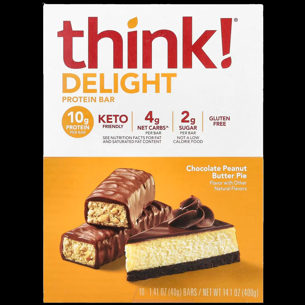 Chocolate Peanut Butter Delight Pie Protein Bar (10 CT)