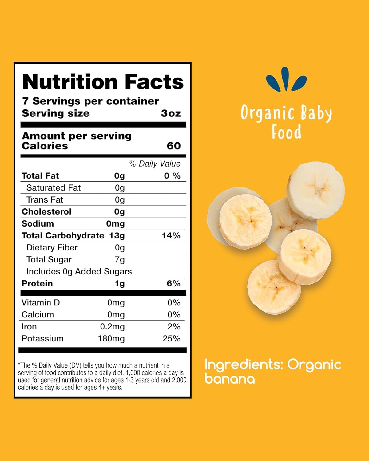 Banana Baby Food (7 Pouches)