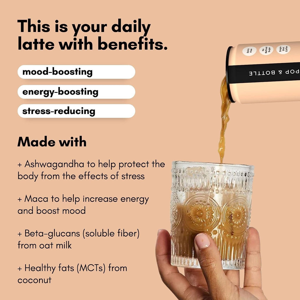 Mocha Cold Brew Oat Milk Latte with Adaptogens (12 CT)