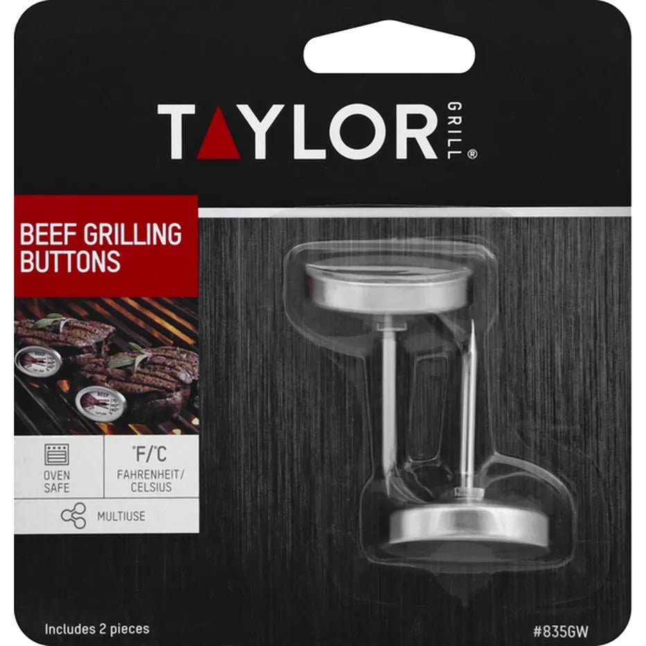 Grillworks Beef Grilling Button Thermometer Set (2 CT)