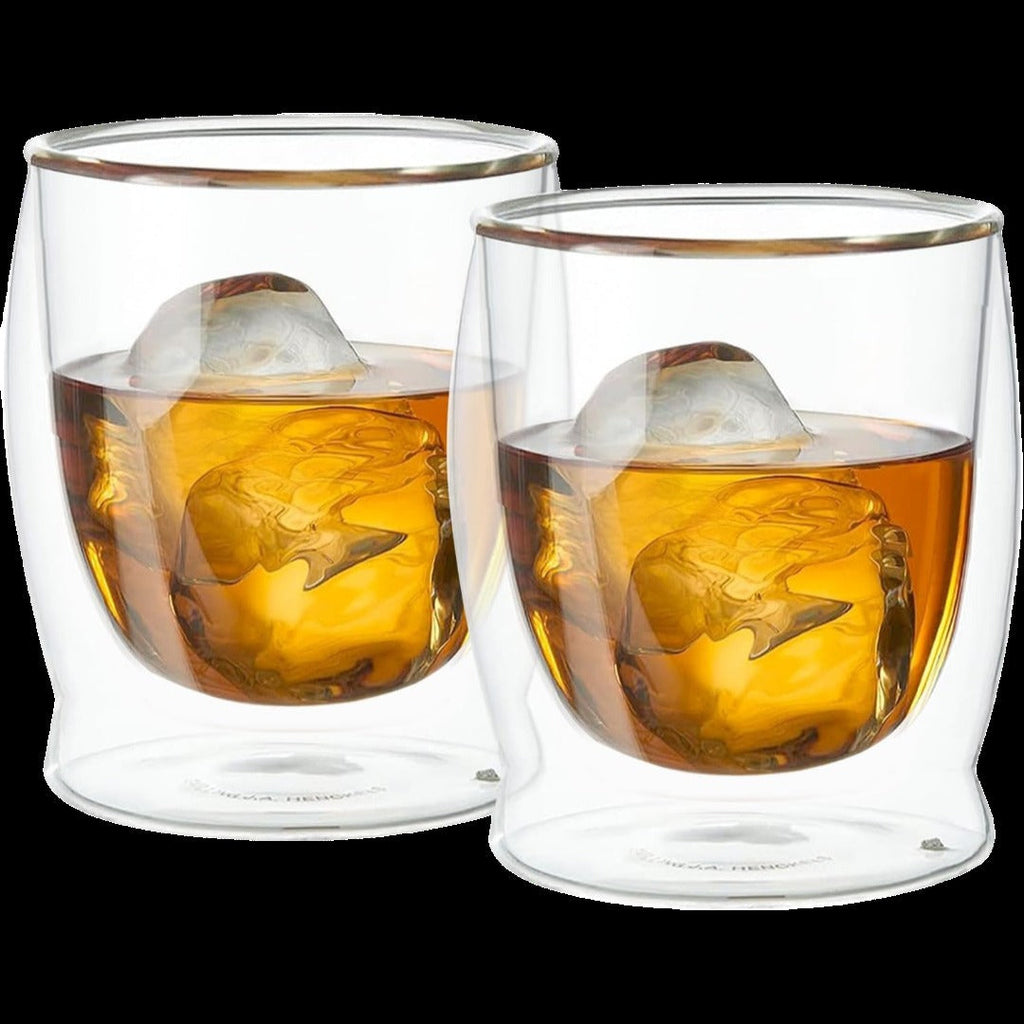 10oz Double Wall Borosilicate Rocks Glasses (2 CT)