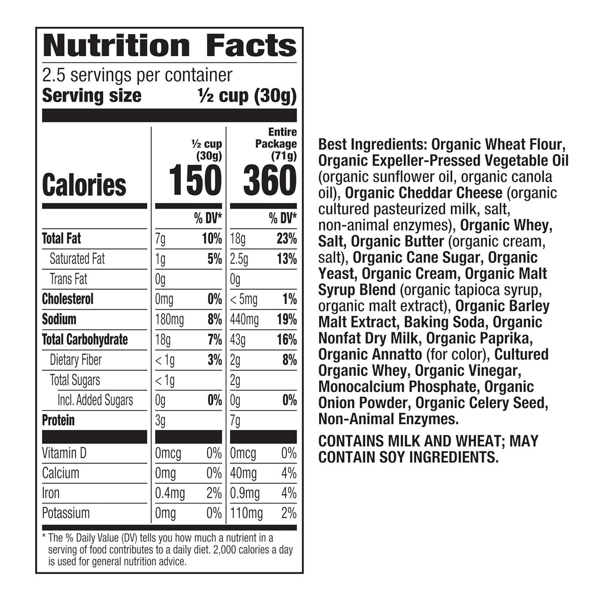 Organic Cheddar Snack Mix (12 Pack)