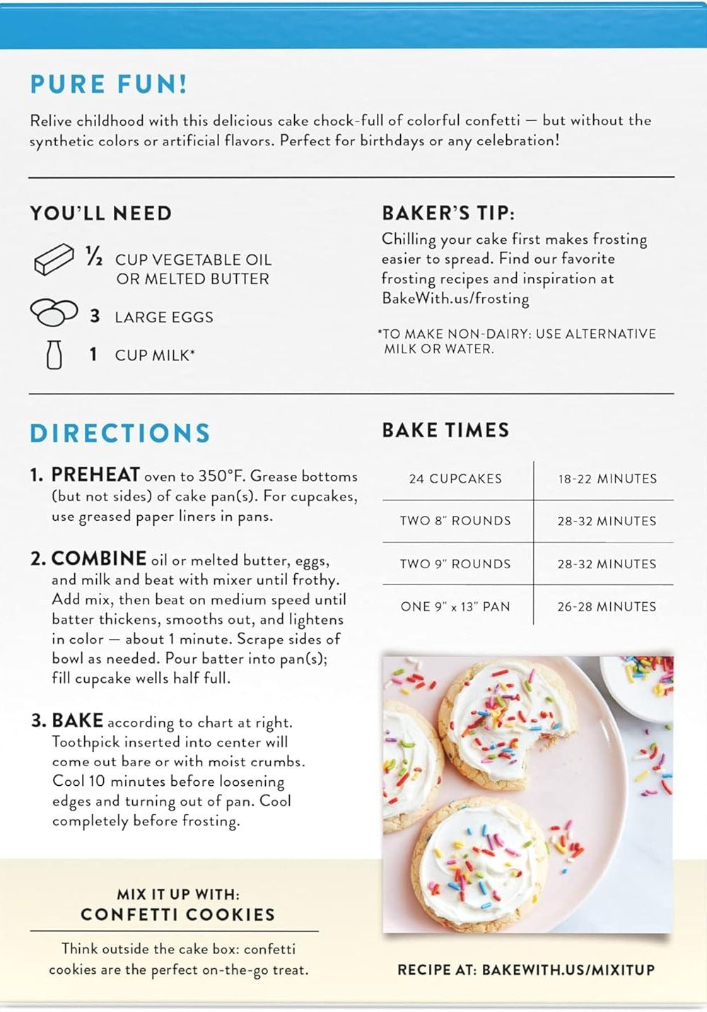 Gluten-Free Confetti Cake Mix