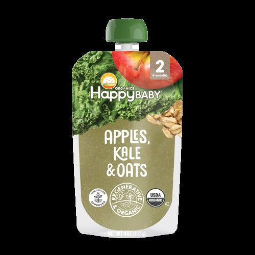 Apple Kale & Oat Stage 2 Baby Food Pouches