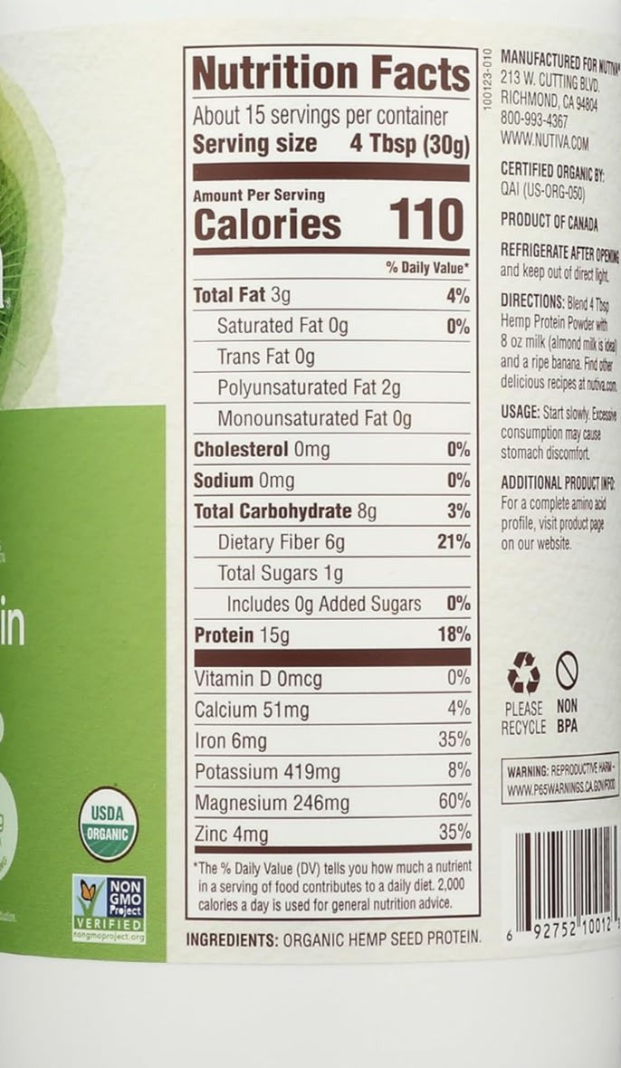 Peak Protein Hemp Protein Powder