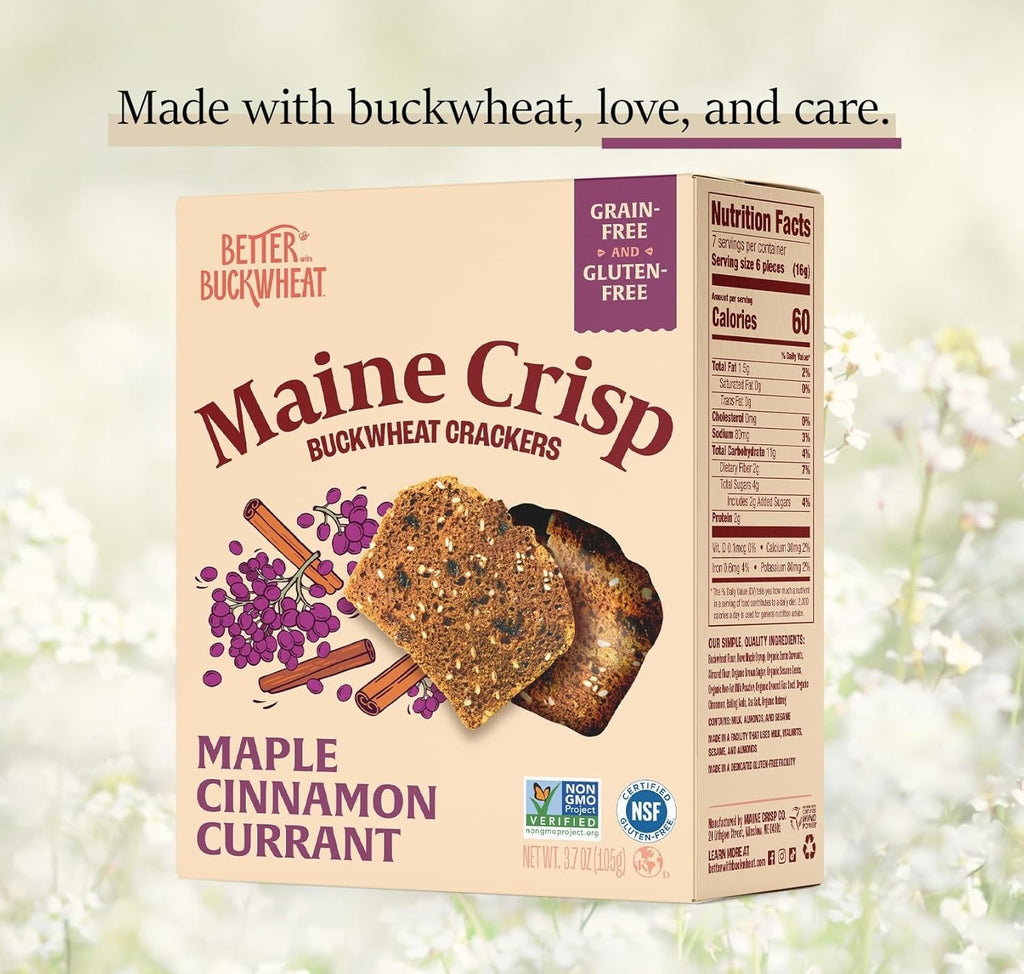 Maple Cinnamon Currant Crackers