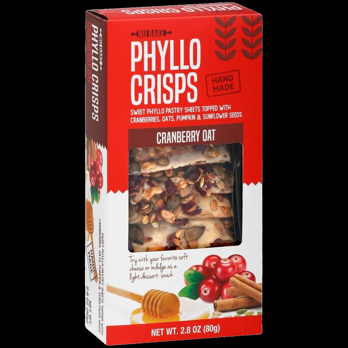 Cranberry Oat Phyllo Crisps