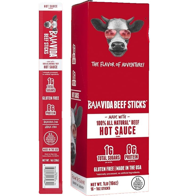 Hot Sauce Beef Stick (16 CT)