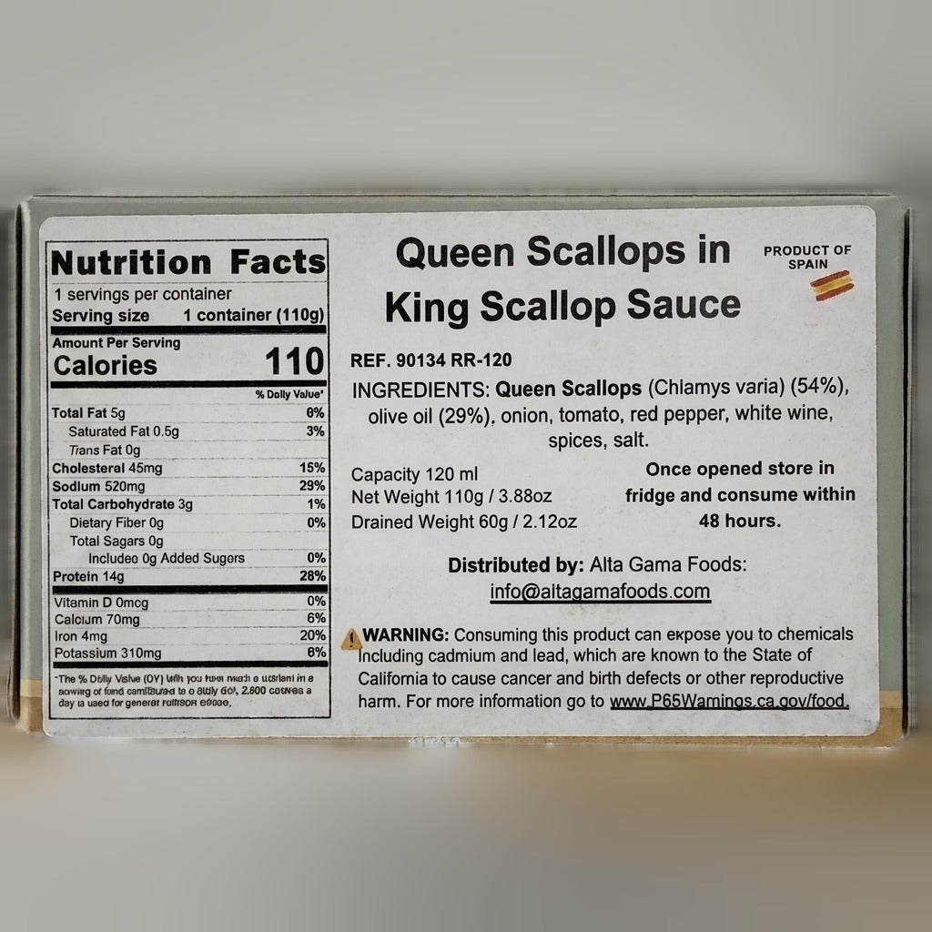 Queen Scallops in King Scallop Sauce