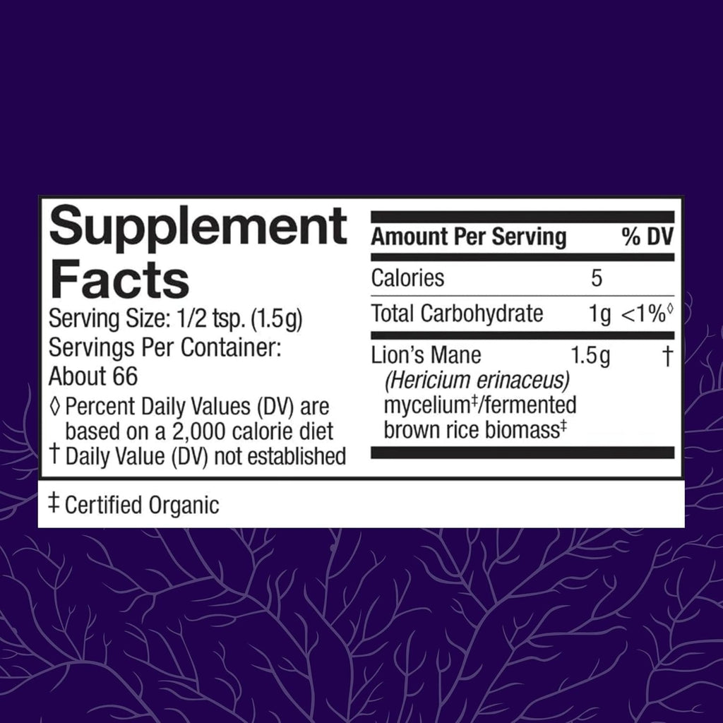 Lion's Mane Powder - Brain Health Support Supplement
